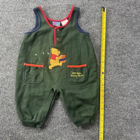 Vintage Disney Winnie the Pooh Romper 100 Acre Collection Embroidered Size 12 mo - Picture 7 of 7